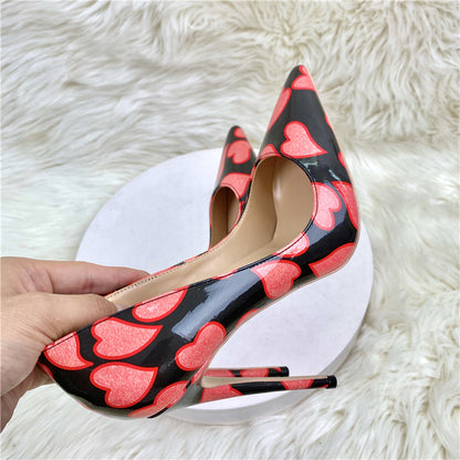 Damen High Heels aus Lackleder mit Stiletto Absatz