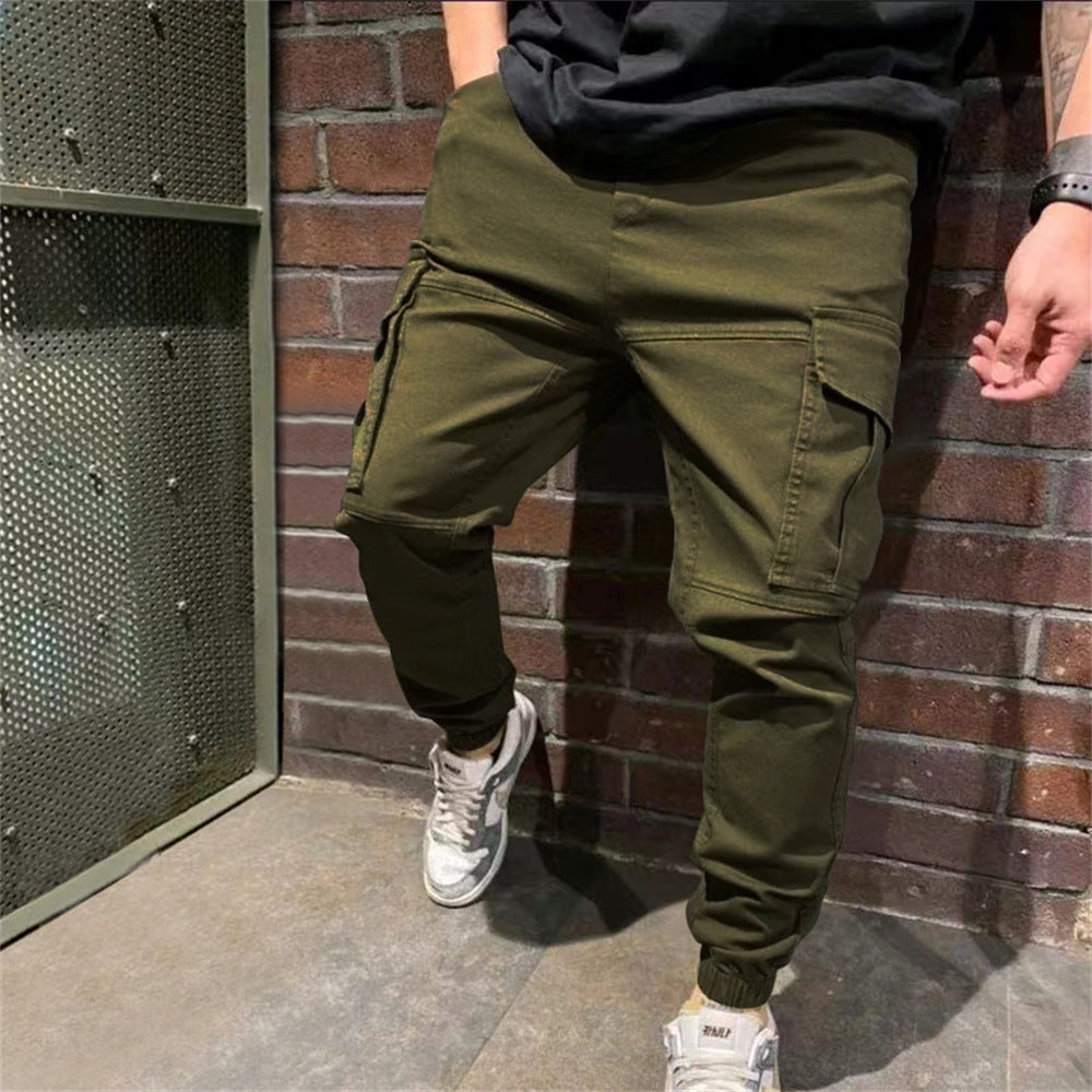 Herren-Sporthose mit Taschen lässige Cargo hose