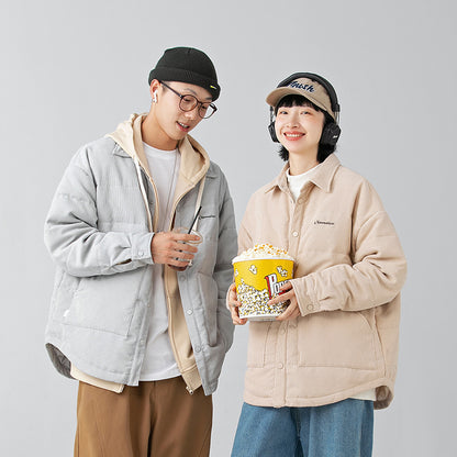 Fashion casual retro down shirt for men and women