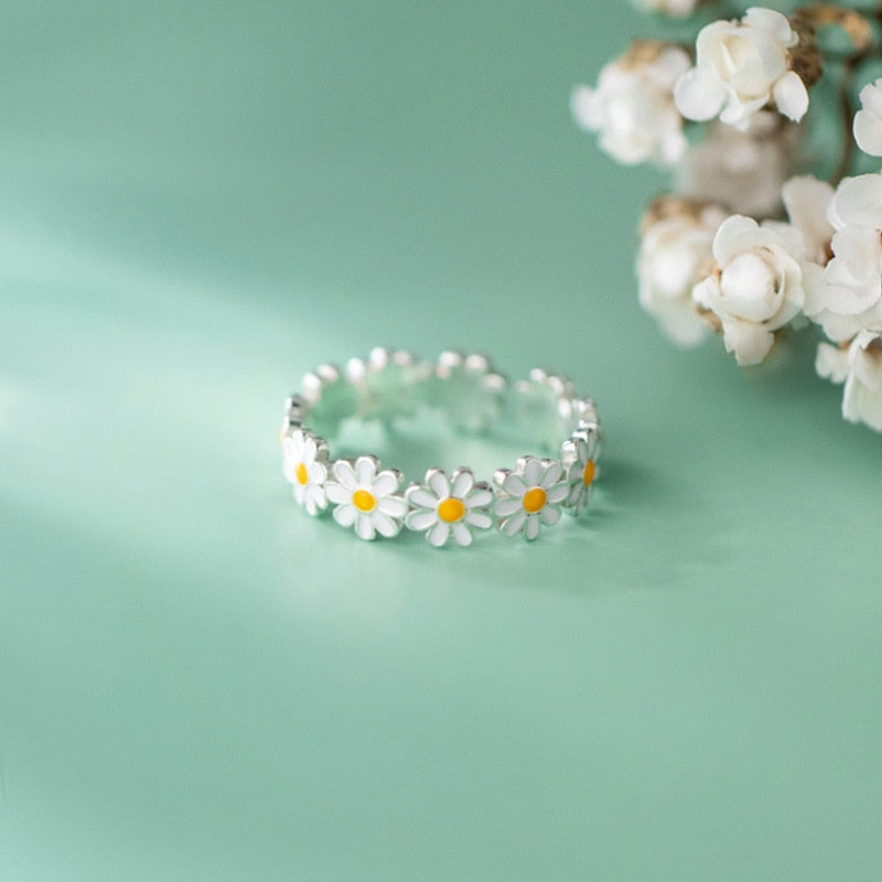 Vintage Daisy Blume Ringe