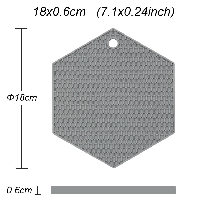 25 Stile Silikon matte 230 °c hitze beständige Potholder Esstisch Tischset rutsch feste Topf halter Tasse Untersetzer Küchen zubehör