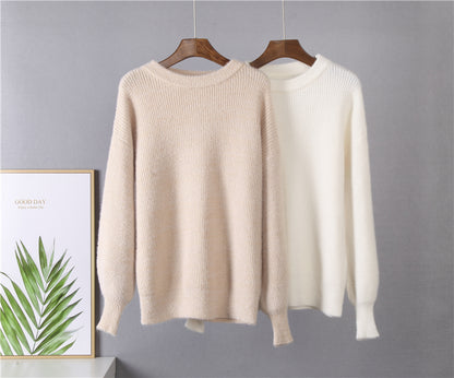 Weiche Lose Gestrickte Kaschmir Pullover Frauen 2023 Neue