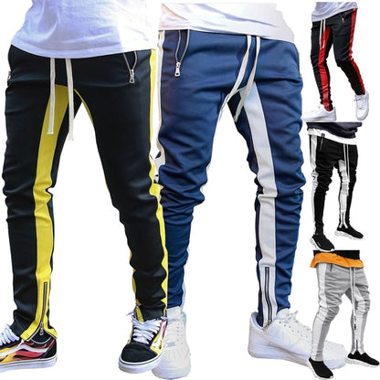 Jogging Hosen Männer Laufhose Mit Zipper Sport Fitness