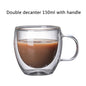 1-6 stücke Wärme Beständig Glas Becher Doppel Wand Hohe Borosilikat Kaffee Tasse Milch Zitrone Saft Bier Tasse Bar drink Kreativität Geschenk