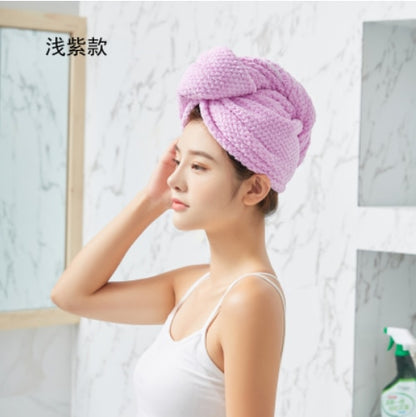 Mikrofaser Haar Handtücher Wrap für Frauen Lockiges Haar Spa Turban Schnelle Haar Trocknen Handtuch Bad Dusche Cap Schnell Trockenen Handtuch für Kopf