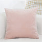 Cushion Soft Velvet Pillow Covers Home Decor for Sofa Seat Chair Car Pillowcase Pink Beige Cushion Covers