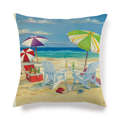 Kissenbezug Sofa Kissen Abdeckung Dekoration Leinen Kissen Fall Dekorative Kissen Marine Muster Sofa Werfen Kissen Abdeckung Couch Kissen