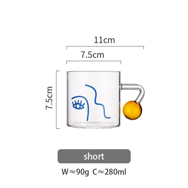 Kreative Cartoon Blume Kaffee Becher Hause Büro Glas Wasser Tasse Handgriff Milch Frühstück Drink Cup DROPSHIPPING