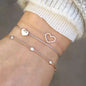 Neue Bohemian Schwarz Seil Kette Armband Set