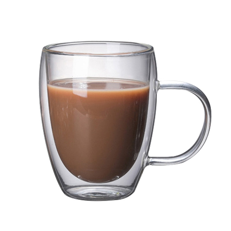 1-6 stücke Wärme Beständig Glas Becher Doppel Wand Hohe Borosilikat Kaffee Tasse Milch Zitrone Saft Bier Tasse Bar drink Kreativität Geschenk