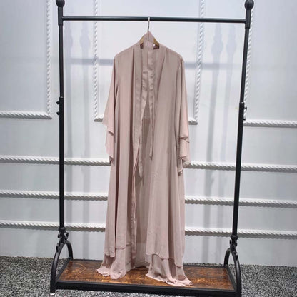 Vetement Femme Öffnen Abaya Dubai Türkei Abayas für Frauen