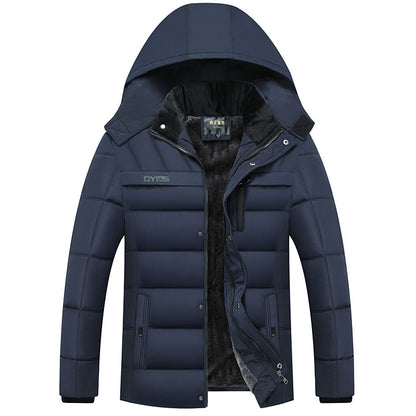 Dicke Warme Winter Parka Männer Fleece Mit Kapuze Männer Winter Jacke Mantel Military