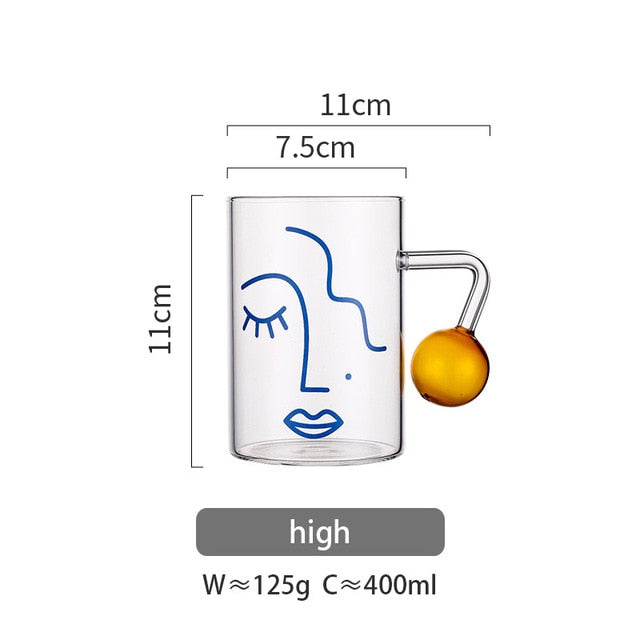 Kreative Cartoon Blume Kaffee Becher Hause Büro Glas Wasser Tasse Handgriff Milch Frühstück Drink Cup DROPSHIPPING