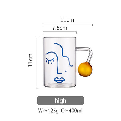 Kreative Cartoon Blume Kaffee Becher Hause Büro Glas Wasser Tasse Handgriff Milch Frühstück Drink Cup DROPSHIPPING