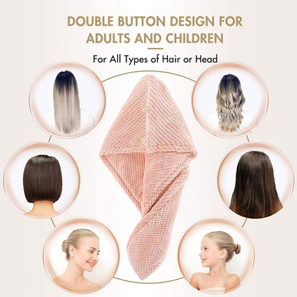 Mikrofaser Haar Handtücher Wrap für Frauen Lockiges Haar Spa Turban Schnelle Haar Trocknen Handtuch Bad Dusche Cap Schnell Trockenen Handtuch für Kopf