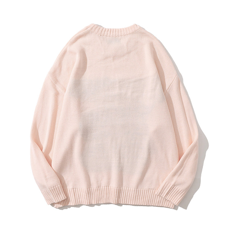 Übergroßen Japanischen Anime Cartoon Gestrickte Unisex Pullover Tops