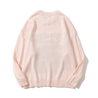 Übergroßen Japanischen Anime Cartoon Gestrickte Unisex Pullover Tops