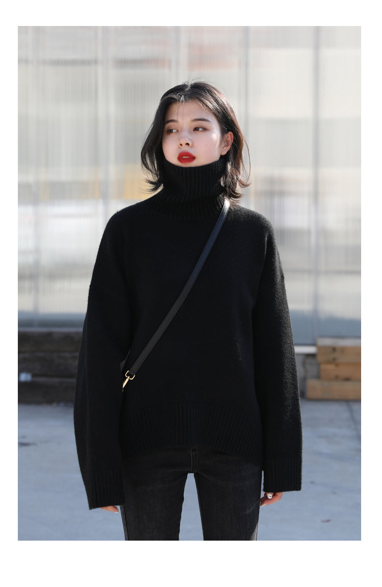 Pullover Strickwaren Grundlegende Weibliche Tops Herbst Winter