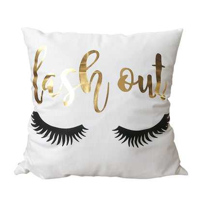 Bronzing Cushion Cover Decorative Pillows Pineapple Eye Geometric Gold Pillow Case Luxury Sofa Cushions Home Chair Cojin 45*45cm