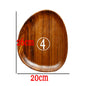 Ganze Holz liebeskummer Holz Unregelmäßigen Oval Massivholz Pan Platte Obst Gerichte Untertasse Tee-tablett Dessert Teller Geschirr Set