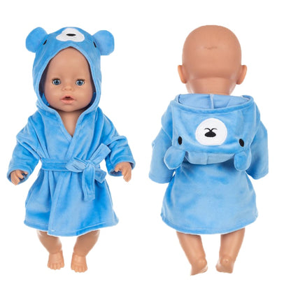 New Bathrobe Animal Suit Fit 17 inch New Bathrobe Animal Suit Fit 43cm Baby New Born Doll Clothes
