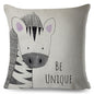 Nordic Stil Werden Mutig Zebra Hippo Giraffe Kissen Fall Decor Nette Tier Kissen Abdeckung für Sofa Lion Fuchs Polyester Kissenbezug