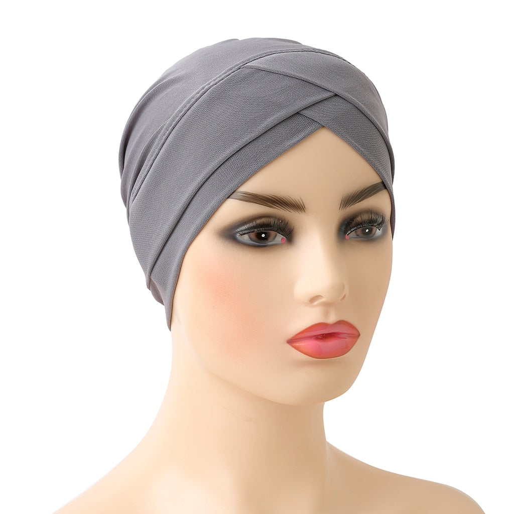 hohe qualität criss cross moslemisches hijab innere hut underscarf