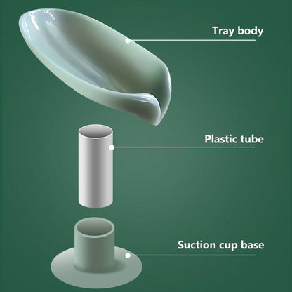 Blatt Form Seife Box Ablauf Seife