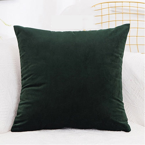 Cushion Soft Velvet Pillow Covers Home Decor for Sofa Seat Chair Car Pillowcase Pink Beige Cushion Covers