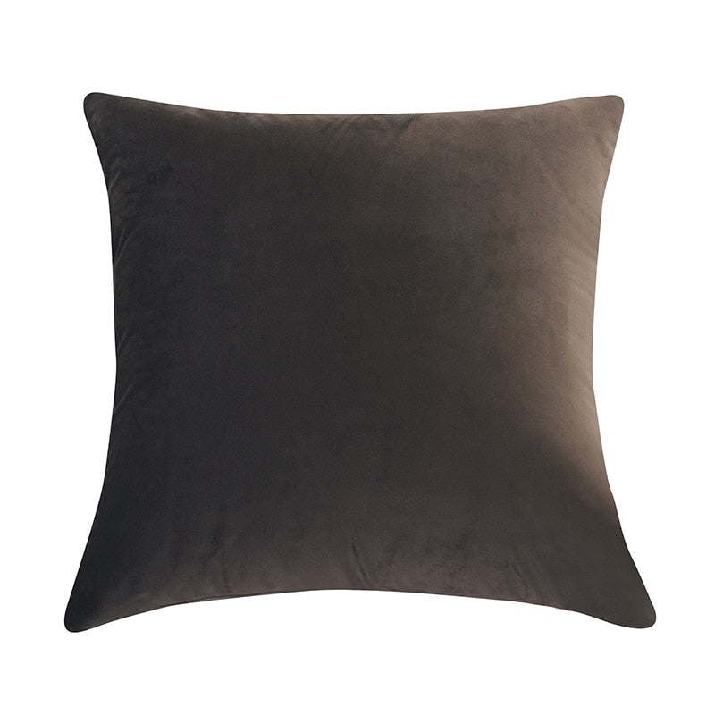 Cushion Soft Velvet Pillow Covers Home Decor for Sofa Seat Chair Car Pillowcase Pink Beige Cushion Covers