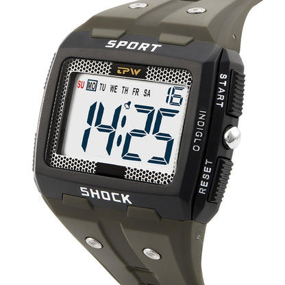 Big Numbers Full Size Digital Watch Easy to Read 5ATM Water Resistant