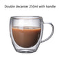 1-6 stücke Wärme Beständig Glas Becher Doppel Wand Hohe Borosilikat Kaffee Tasse Milch Zitrone Saft Bier Tasse Bar drink Kreativität Geschenk