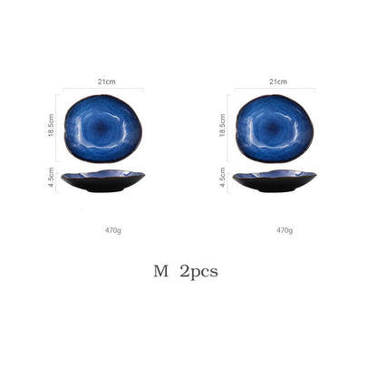 1/2/4 Pcs Nordic Keramik Lebensmittel Gericht Platte Haushalt Keramik Unregelmäßigen Teller Salat Platte Teller Geschirr