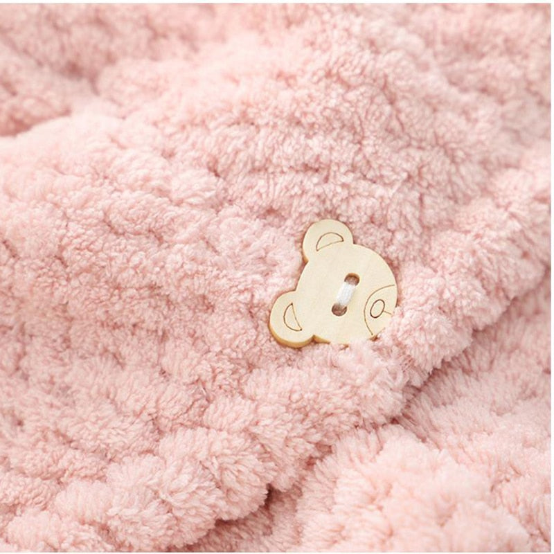 Mikrofaser Haar Handtücher Wrap für Frauen Lockiges Haar Spa Turban Schnelle Haar Trocknen Handtuch Bad Dusche Cap Schnell Trockenen Handtuch für Kopf