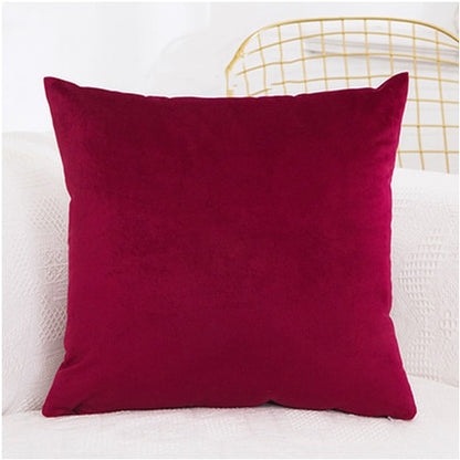 Cushion Soft Velvet Pillow Covers Home Decor for Sofa Seat Chair Car Pillowcase Pink Beige Cushion Covers