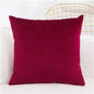 Cushion Soft Velvet Pillow Covers Home Decor for Sofa Seat Chair Car Pillowcase Pink Beige Cushion Covers