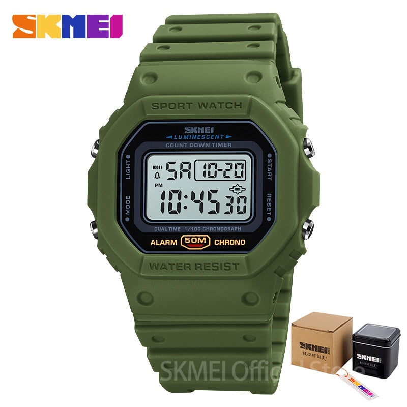 Multifunctional Digital Sport Watch Men 2 Time