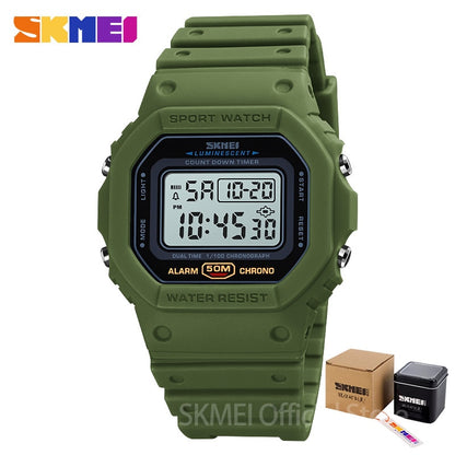 Multifunctional Digital Sport Watch Men 2 Time