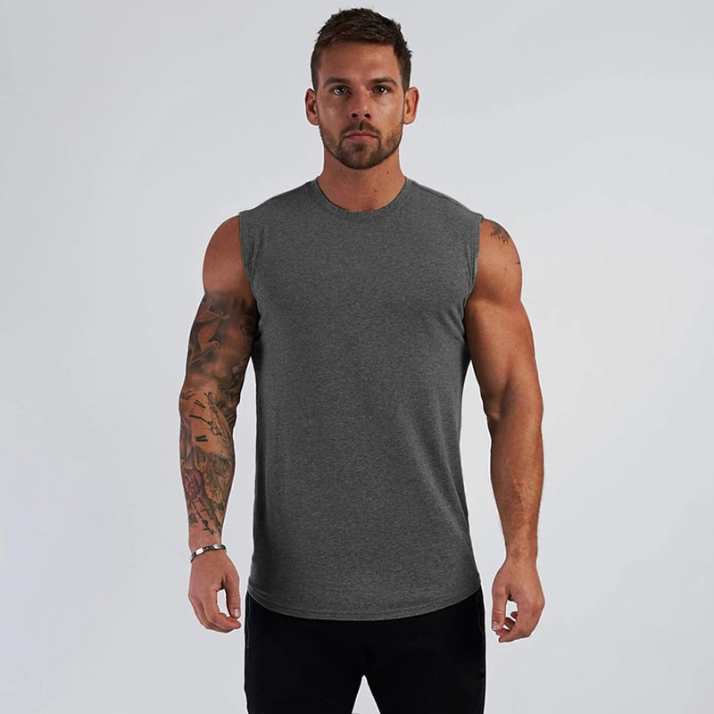 Gym Workout Ärmelloses Shirt Tank Top Männer Bodybuilding