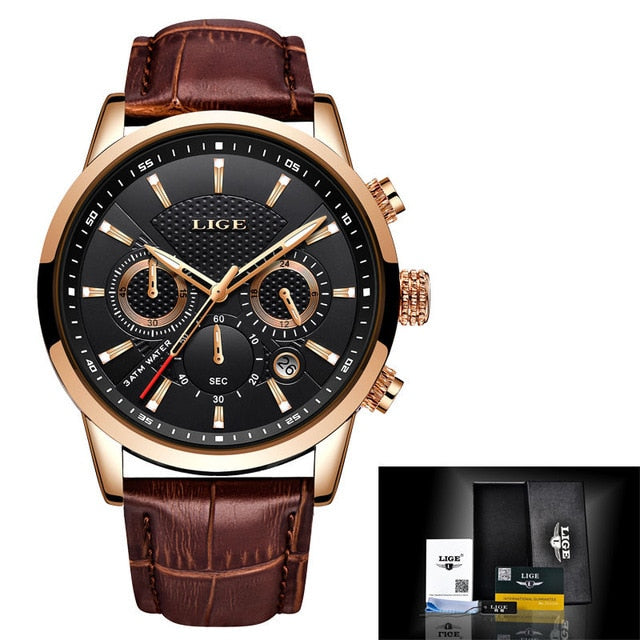 Neue LIGE herren Uhren Top Brand Luxus