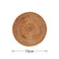 Tasse Matte Runde Natürliche Rattan Heißer Pad ,Hand Gewebt Heißer Isolierung Tischsets Tabelle Polsterung Küche Dekoration Zubehör