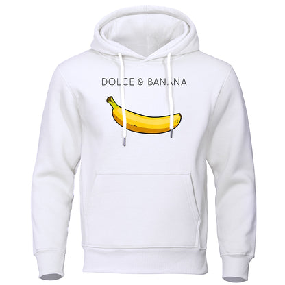 Dolce & Banana Druck männer Sweatshirt Mode Beiläufige Hoodies Herbst Lose Pullover Tops Tasche
