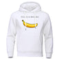Dolce & Banana Druck männer Sweatshirt Mode Beiläufige Hoodies Herbst Lose Pullover Tops Tasche