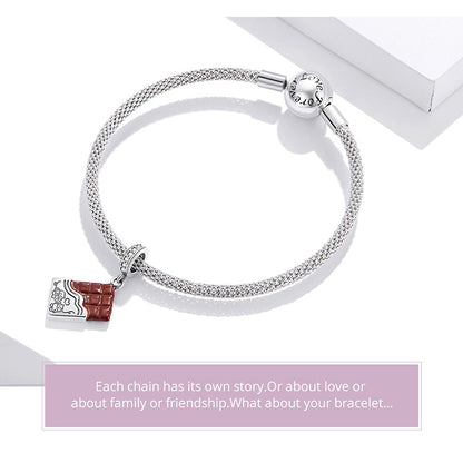 WOSTU Original 925 Sterling Silber Schokolade