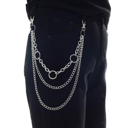 Punk Chains on jeans Keychain