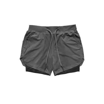 Lauf Camo Shorts Männer 2 In 1 Doppel-deck Quick Dry GYM