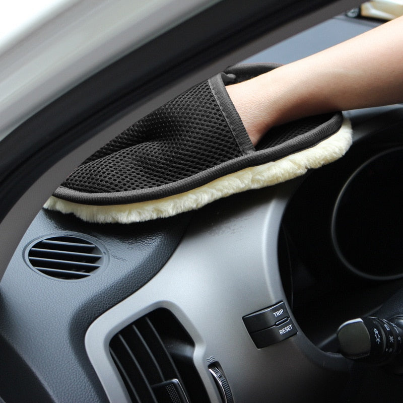 Auto Styling Wolle Weichen Auto Waschen Handschuhe Reinigung