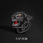 Feine Wolf Leopard Spinne Web Patches Schwarz Tier Poker Rose Wolf Katze Appliques Eisen Auf Kugel Zahn Kleidung Jeans Abzeichen