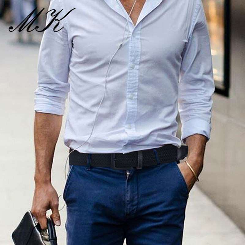 Leinwand Gürtel für Männer Mode Metall Pin Schnalle Military Taktischen Gurt Männlichen Elastische Gürtel für Hosen Jeans