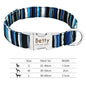 Nylon Dog Collar Collar Engraved ID Tag